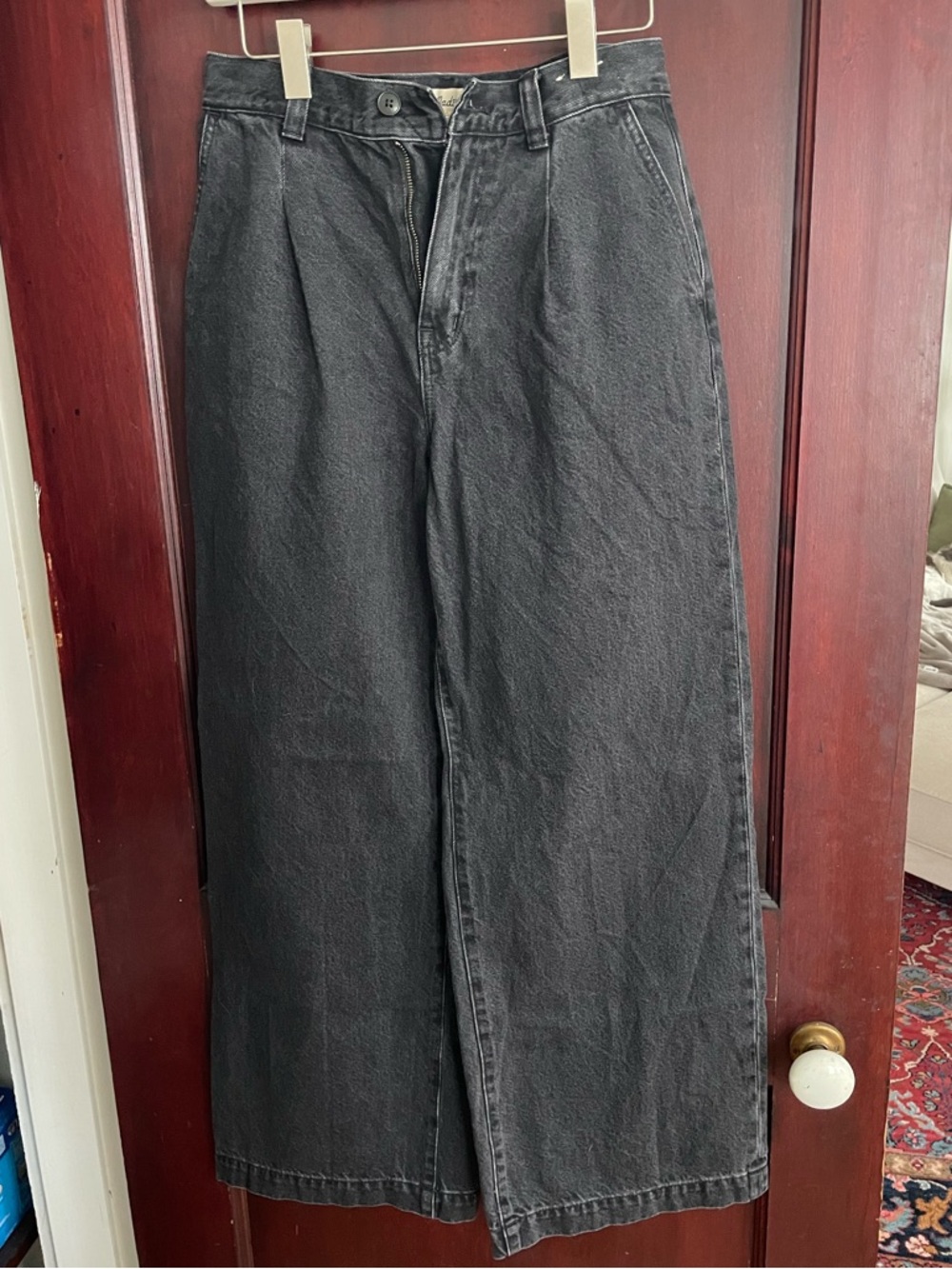 Madewell The Harlow Wide-Leg Jeans in Black